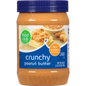 Food Club Crunchy Peanut Butter 28 oz