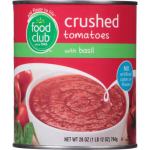 Food Club Crushed Tomatoes with Basil 28 oz