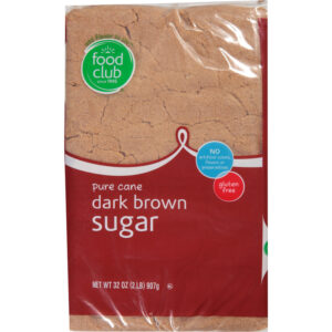 Food Club Dark Brown Pure Cane Sugar 32 oz