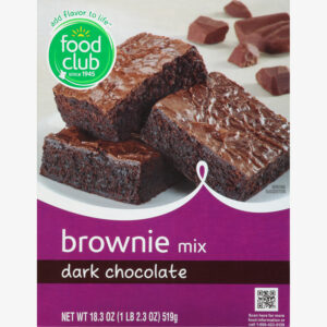 Food Club Dark Chocolate Brownie Mix 18.3 oz