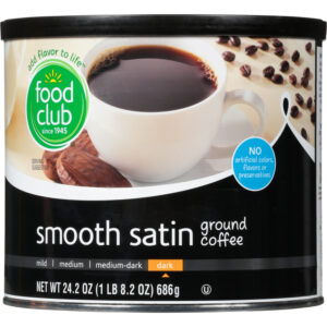 Food Club Dark Ground Smooth Satin Coffee 24.2 oz