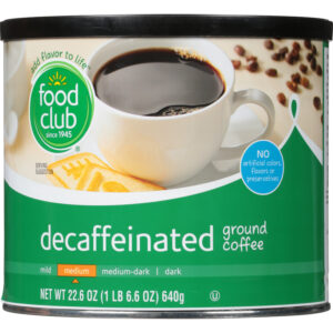 Food Club Decaffeinated Ground Medium Coffee 22.6 oz