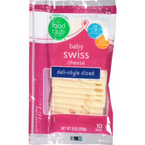 Food Club Deli-Style Baby Swiss Cheese 10 ea