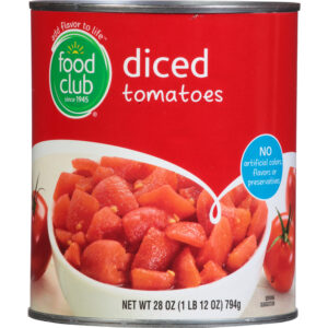 Food Club Diced Tomatoes 28 oz