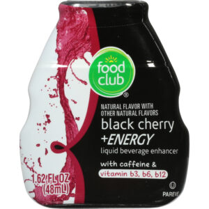 Food Club +Energy Black Cherry Liquid Beverage Enhancer 1.62 fl oz