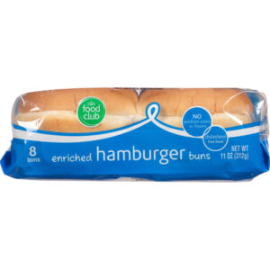 Food Club Enriched Hamburger Buns 8 ea