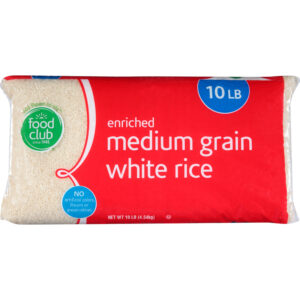 Food Club Enriched Medium Grain White Rice 10 lb