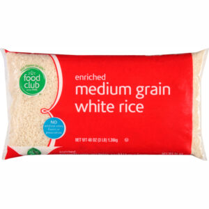 Food Club Enriched Medium Grain White Rice 48 oz