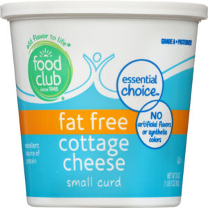Food Club Essential Choice Small Curd Fat Free Cottage Cheese 24 oz