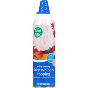 Food Club Extra Creamy Dairy Whipped Topping 13 oz