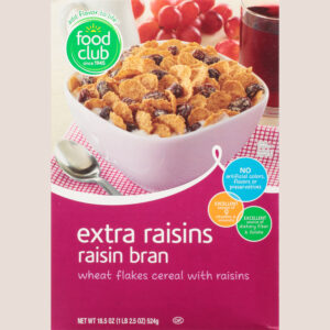 Food Club Extra Raisins Raisin Bran 18.5 oz
