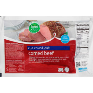 Food Club Eye Round Cut Corned Beef 1 ea