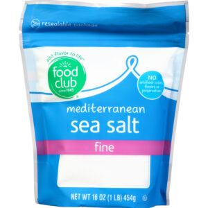 Food Club Fine Mediterranean Sea Salt 16 oz