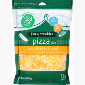 Food Club Finely Shredded Pizza Style Two Cheese Blend 8 oz