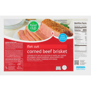 Food Club Flat Cut Corned Beef Brisket 1 ea