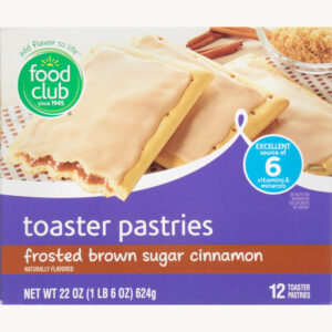 Food Club Frosted Brown Sugar Cinnamon Toaster Pastries 12 ea