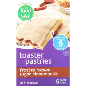 Food Club Frosted Brown Sugar Cinnamon Toaster Pastries 6 ea