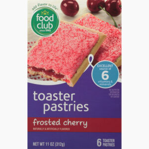 Food Club Frosted Cherry Toaster Pastries 6 ea