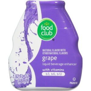 Food Club Grape Liquid Beverage Enhancer 1.62 fl oz