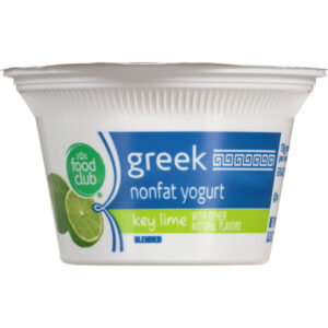 Food Club Greek Blended Nonfat Key Lime Yogurt 5.3 oz
