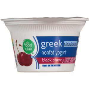 Food Club Greek Nonfat Black Cherry Yogurt 5.3 oz
