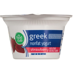 Food Club Greek Nonfat Strawberry Yogurt 5.3 oz