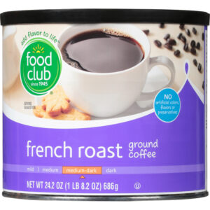 Food Club Ground French Roast Medium-Dark Coffee 24 oz