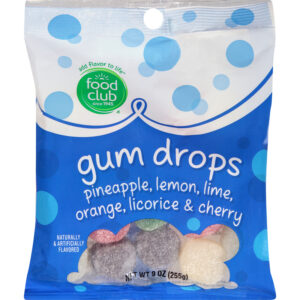 Food Club Gum Drops 9 oz Bag