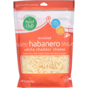 Food Club Habanero Shredded Cheese 8 oz