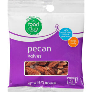 Food Club Halves Pecan 2.25 oz