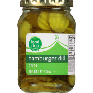 Food Club Hamburger Dil Chips Pickles 16 oz