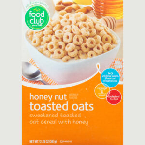 Food Club Honey Nut Toasted Oats Cereal 12.25 oz