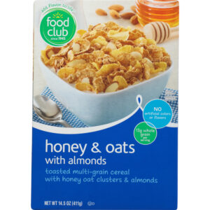 Food Club Honey & Oats with Almonds Cereal 14.5 oz