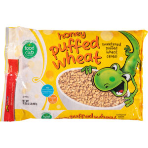 Food Club Honey Puffed Wheat Cereal 32 oz