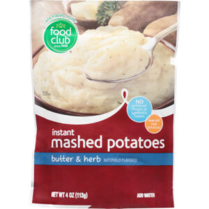 Food Club Instant Butter & Herb Mashed Potatoes 4 oz