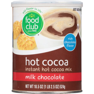 Food Club Instant Milk Chocolate Hot Cocoa Mix 18.5 oz