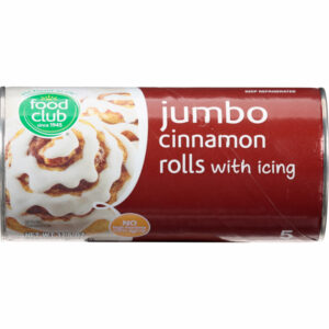 Food Club Jumbo Cinnamon Rolls With Icing 5 ea