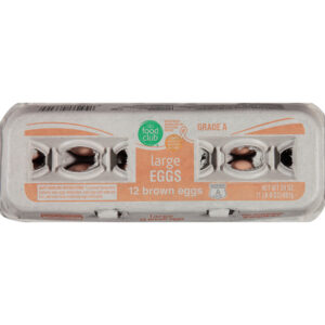 Food Club Large Brown Eggs 12 ea