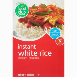 Food Club Long Grain Instant White Rice 14 oz