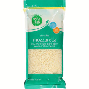 Food Club Low-Moisture Part-Skim Mozzarella Shredded Cheese 32 oz