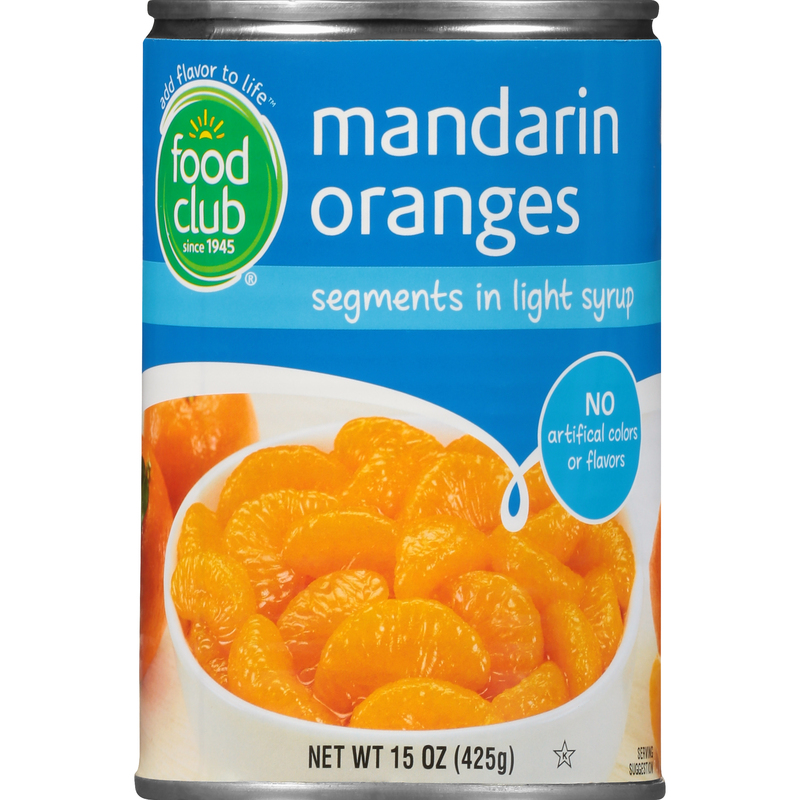 Food Club Mandarin Oranges 15 oz - Food Club Brand