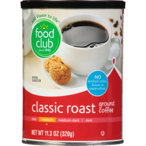 Food Club Medium Ground Classic Roast Coffee 11.3 oz