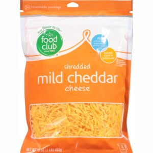 Food Club Mild Cheddar Shredded Cheese 16 oz
