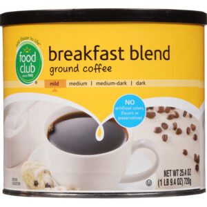 Food Club Mild Ground Breakfast Blend Coffee 25.4 oz