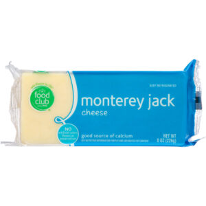 Food Club Monterey Jack Cheese 8 oz