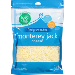 Food Club Monterey Jack Finely Shredded Cheese 8 oz