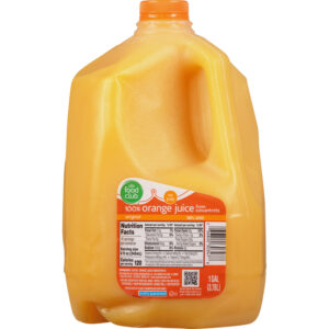 Food Club No Pulp Original Orange 100% Juice 1 gal