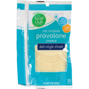 Food Club Not Smoked Deli-Style Provolone Sliced Cheese 10 ea