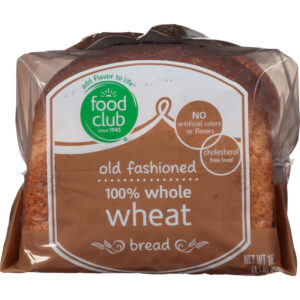 Food Club Old Fashioned 100% Whole Wheat Bread 16 oz