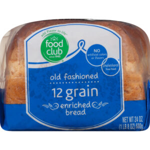 Food Club Old Fashioned 12 Grain Enriched Bread 24 oz